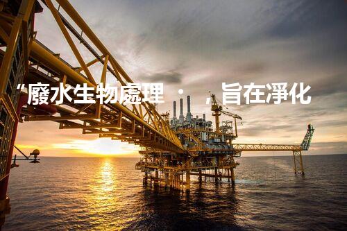“廢水生物處理，旨在凈化水源，守護(hù)碧水藍(lán)天”